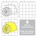 Copy the image using grid. Lemon