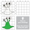 Copy the image using grid, the simple educational kid game.