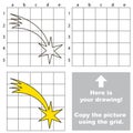 Copy the image using grid, the simple educational kid game.