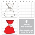 Copy the image using grid, the simple educational kid game.