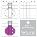 Copy the image using grid, the simple educational kid game.