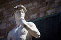 Copy of Michelangelo`s David in Florence Royalty Free Stock Photo