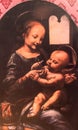 Copy of the painting ` `Benois Madonna` by Leonardo da Vinci