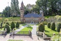 A copy of the Peace Palace in a miniature park in the Netherlands Royalty Free Stock Photo