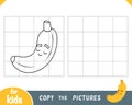 Copy the picture, education game for kids, Banana