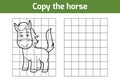 Copy the picture (horse) Royalty Free Stock Photo