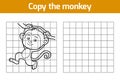 Copy the picture (monkey) Royalty Free Stock Photo