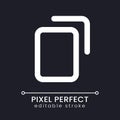 Copy pixel perfect white linear ui icon for dark theme
