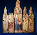 Copy of Polyptych of Agnano by Cecco di Pietri, Palazzo Blu, Pisa, Italy Royalty Free Stock Photo