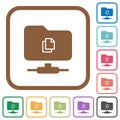 Copy remote file on FTP simple icons