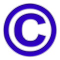 Copy right mark icon