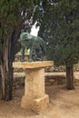 Copy of Roman sculpture in Tarragona Passeig arqueologic Archaeological Promenade