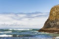 Copy-sapce Cobble Beach Newport, Oregon Royalty Free Stock Photo