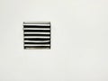 Copy space and Air ventilation on the white wall / Some fan blades is broken Royalty Free Stock Photo
