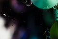 copy space black background with colourful bubbles. High quality photo Royalty Free Stock Photo