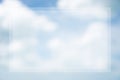 Copy space blur summer blue sky and white cloud background Royalty Free Stock Photo
