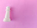 Copy space of white chess queen Royalty Free Stock Photo