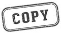copy stamp. copy rectangular stamp on white background Royalty Free Stock Photo