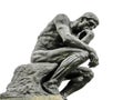 Copy of The Thinker French: Le Penseur, bronze sculpture by Auguste Rodin Royalty Free Stock Photo