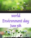 Save nature - world environment day celebrated on june 5