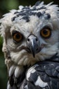 Detailed Portrait of Harper Eagle: Intense Gaze and Majestic Plumage