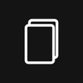 Copy vector icon. Duplicate app symbol. Creative UI item