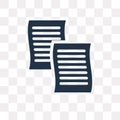 Copy vector icon isolated on transparent background, Copy trans