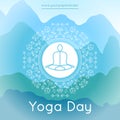 Template of poster for International Yoga Day
