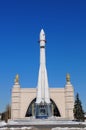 The copy of the Vostok rocket in the VDNH park, Moscow