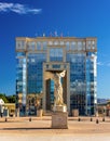 Copy of the Winged Victory of Samothrace in Montpellier Royalty Free Stock Photo