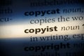 Copyist Royalty Free Stock Photo