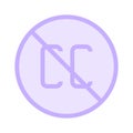 Copyright block color line icon