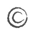 Copyright brush icon. Patent, Legal , Intellectual property sign. Authorship Protection