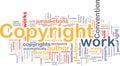 Copyright convention background concept Royalty Free Stock Photo