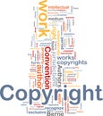 Copyright convention background concept Royalty Free Stock Photo