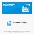 Copyright, Digital, Internet, Law, Lawyer SOlid Icon Website Banner and Business Logo Template