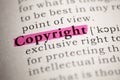 Definition of the word Copyright
