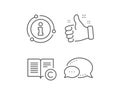 Copyright line icon. Copywriting or Book sign. Vector