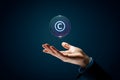 Copyright and intellectual property concept