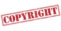 Copyright Red stamp Royalty Free Stock Photo