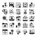 copyright regulation icons, Law and legal regulation, Legal compliance deal protection document and governance illustration