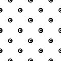 Copyright seamless pattern. Patent, Legal , Intellectual property sign. Authorship Protection