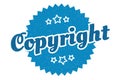 copyright sign. copyright vintage retro label. Royalty Free Stock Photo