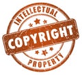 Copyright stamp Royalty Free Stock Photo