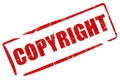 Copyright stamp Royalty Free Stock Photo