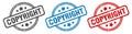 copyright stamp. copyright round isolated sign. Royalty Free Stock Photo
