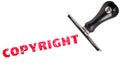 Copyright stamp text Royalty Free Stock Photo