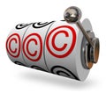 Copyright Symbol Slot Machine Words Three C Letters