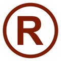 Copyright and trademark icon