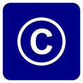 Copyright and trademark icon